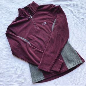 North Face 1/4 zip pull over fleece xs